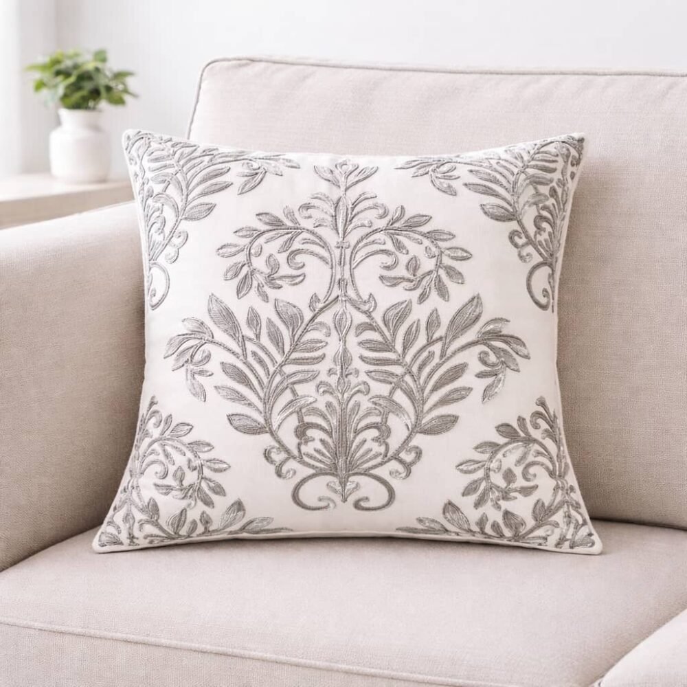 Διακοσμητική Μαξιλαροθήκη με Κέντημα -BRK-1