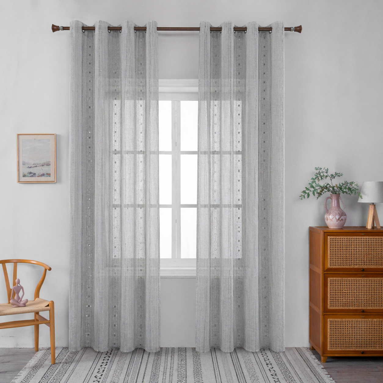 845-11 Κουρτίνα με Τρέσα-270x280CM
