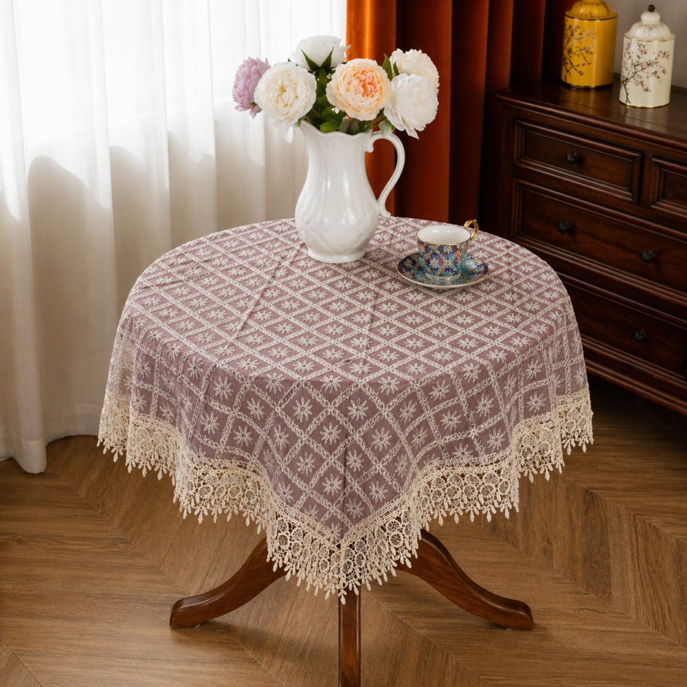 C3-2 Δαντελένιο Tραπεζομάντηλο - 85x85CM