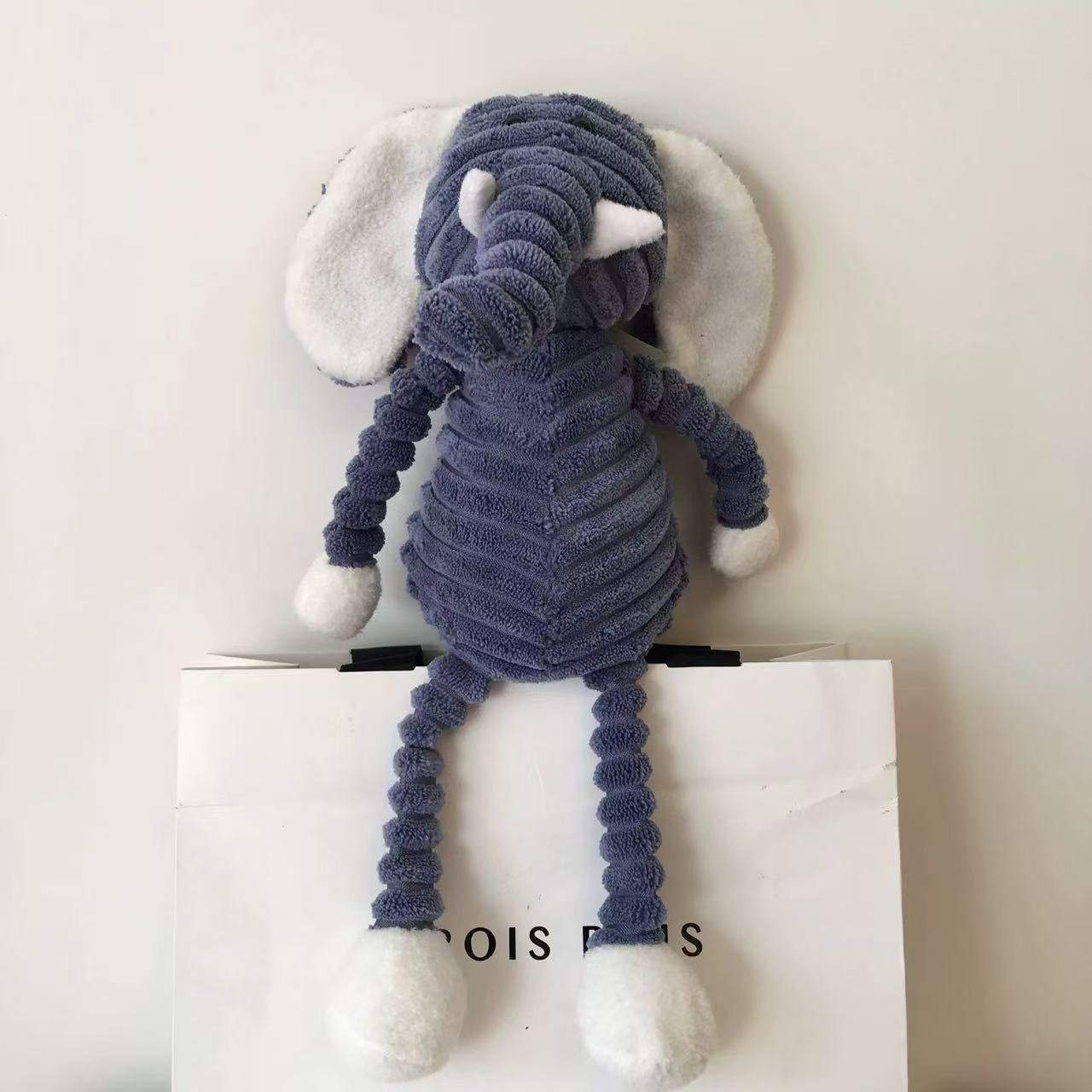 Λούτρινο Ζωάκι 30cm με Ριγέ Υφή -7