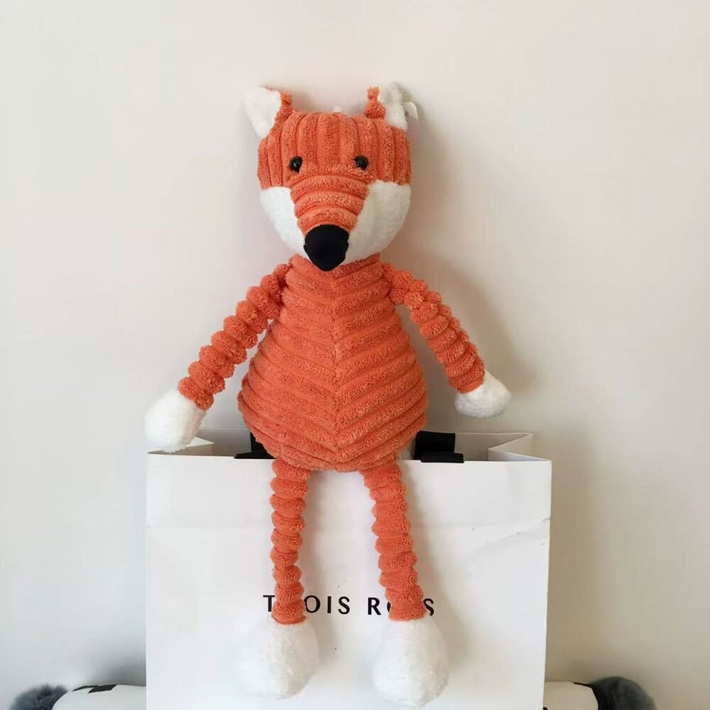 Λούτρινο Ζωάκι 30cm με Ριγέ Υφή -8